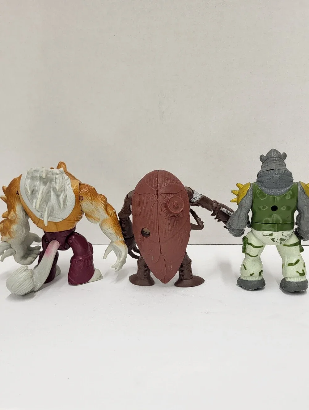 Teenage Mutant Ninja Turtles Action Figures Rocksteady Dogpound TMNT Lot Of 3
